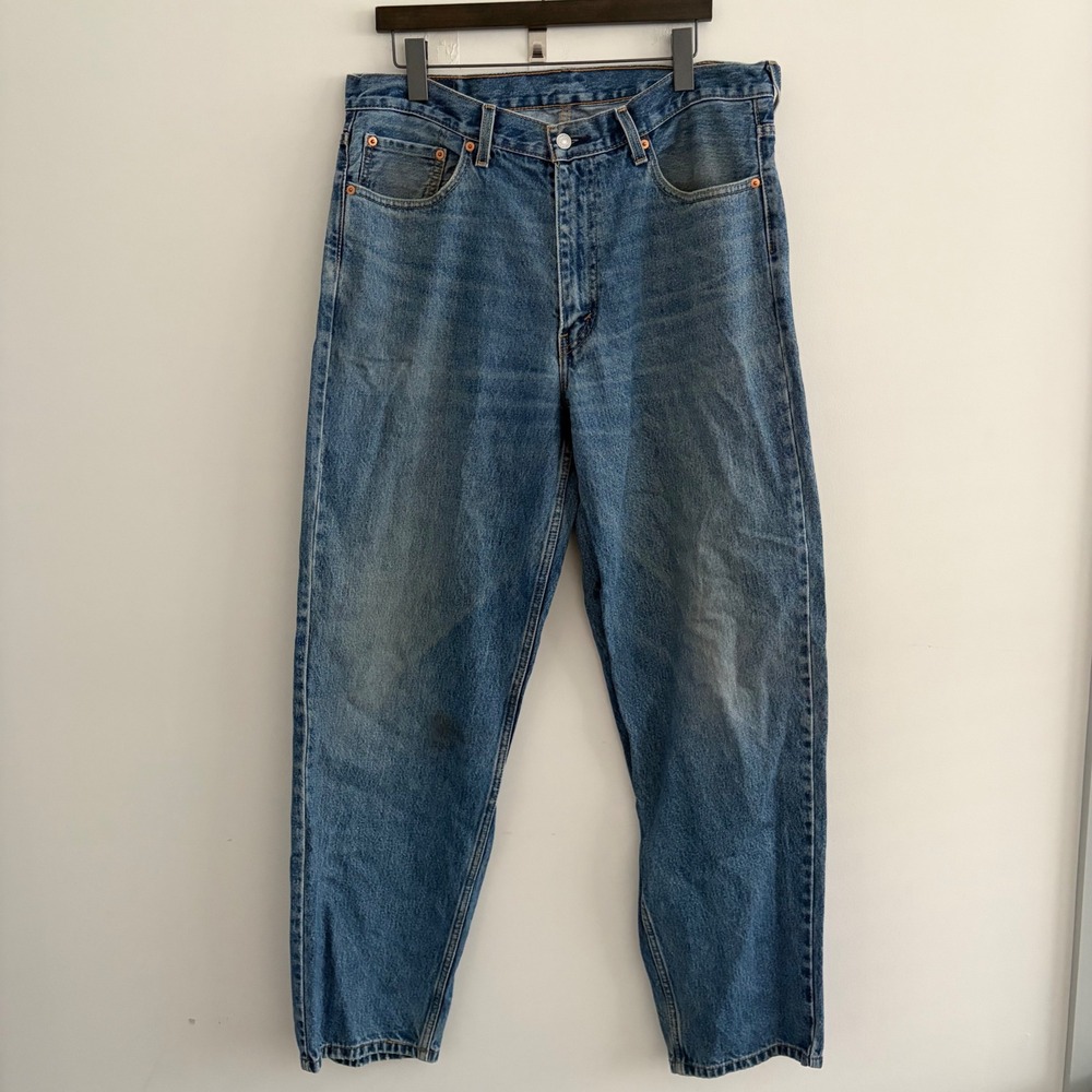 Levis 560 Comfort Fit Tapered Leg Blue Denim Jeans Mens 36x34